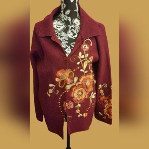 Boho Style Hand Embroidered Jacket